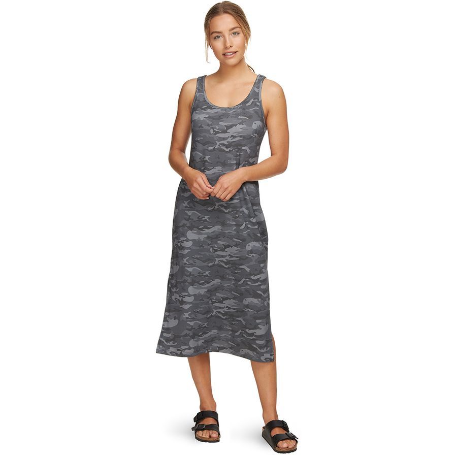 Sleeveless Camo Midi Dress - Women's