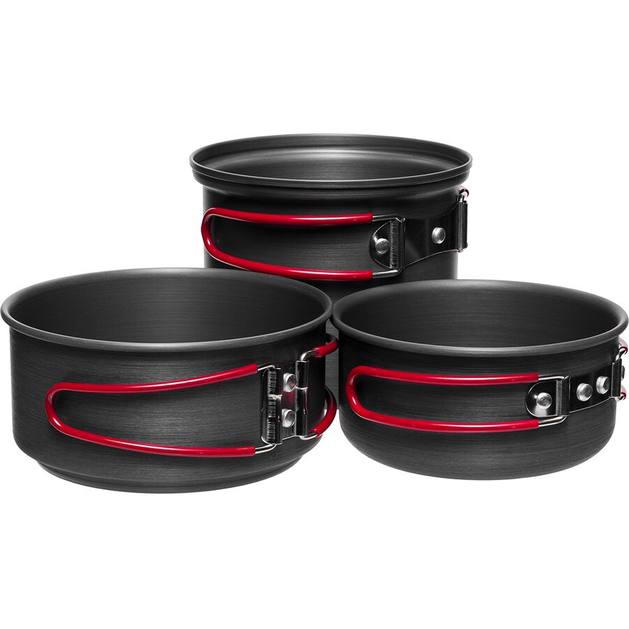 3-Piece Backpacker Hard Anodized Cook Set