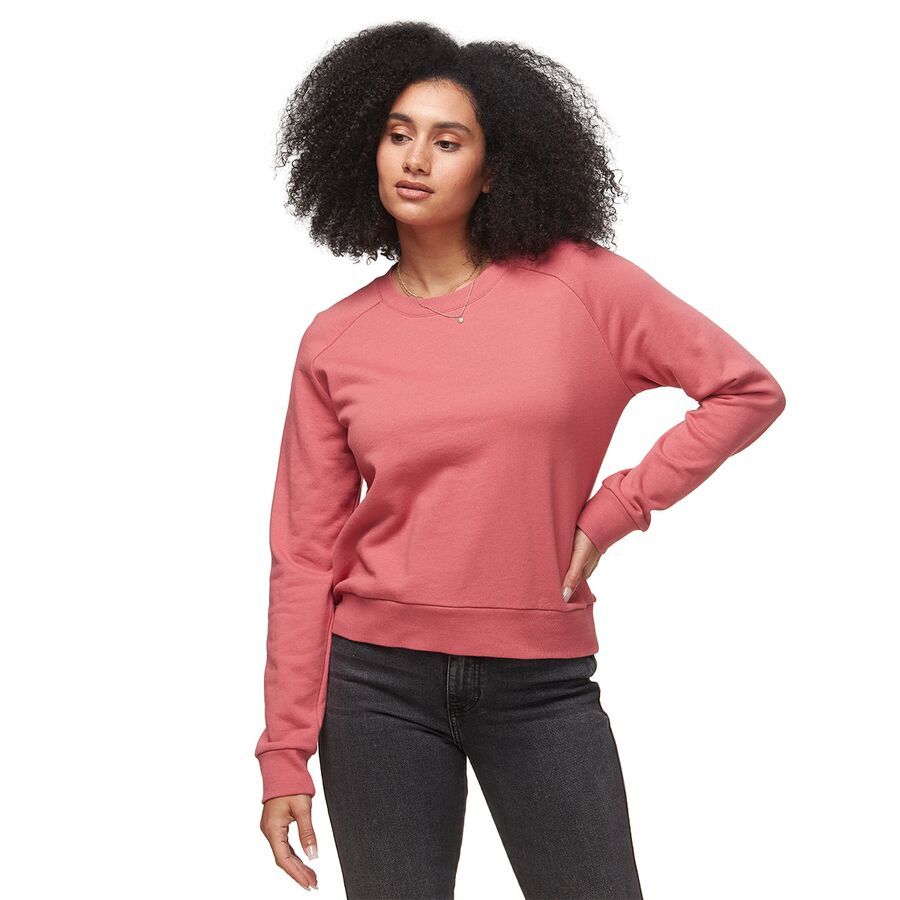 Brushed Terry Crew Top - Women's