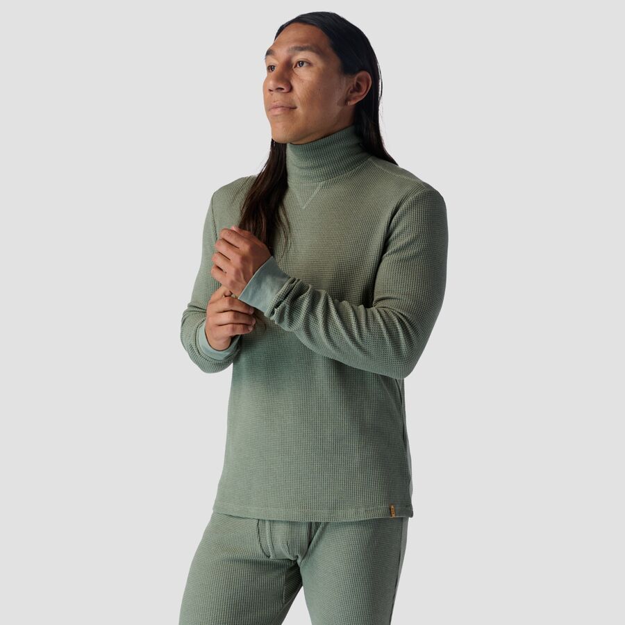 Wicking Waffle Long-Sleeve Turtleneck - Men's