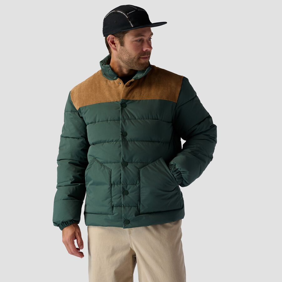 Snap Front Quilted Puffer - Men's