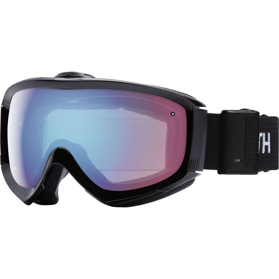 Smith Prophecy Turbo Fan Goggles&nbsp;Black/Blue Sensor Mirror/Xtra Lens Not Incl.