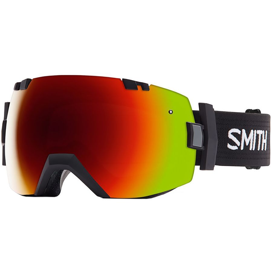 Smith I/O X Elite Turbo Fan Goggle&nbsp;Black/Red Sol X Mirror/Blue Sensor Mirror