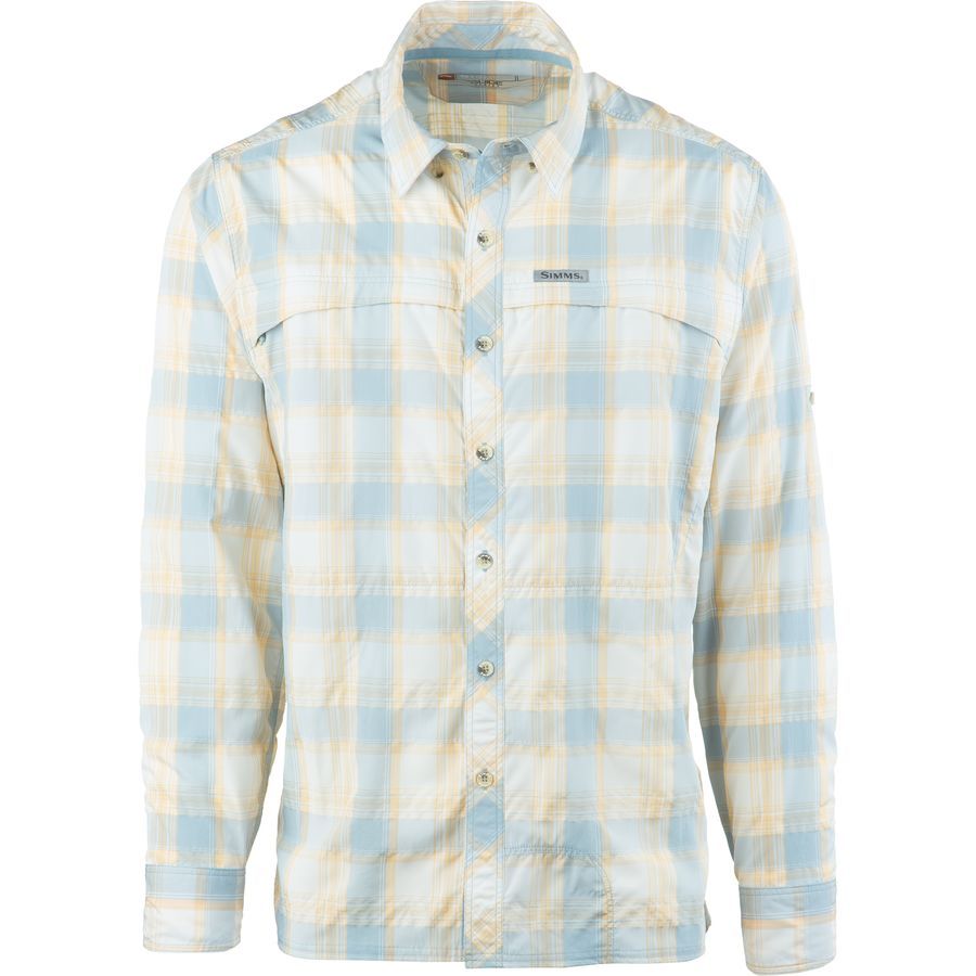 Simms Stone Cold Shirt - Long-Sleeve - Men's&nbsp;Slate Blue Plaid
