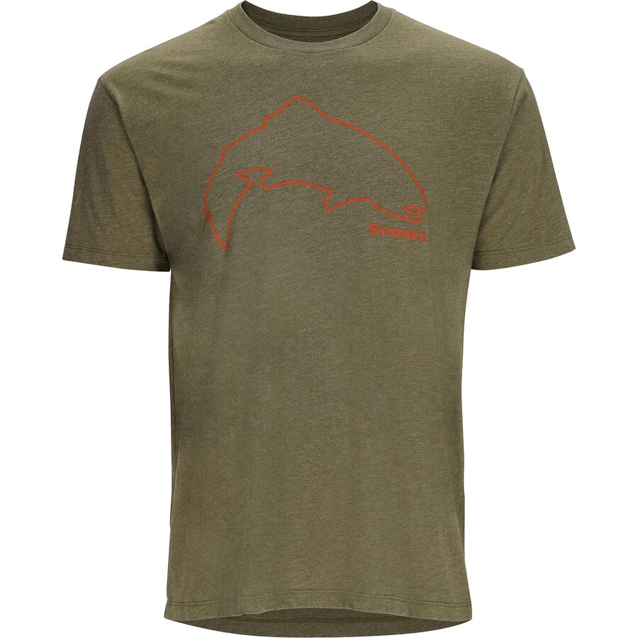Trout Outline T-Shirt - Men's