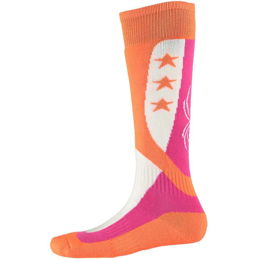 Spyder Flag Socks - Girls'&nbsp;Side