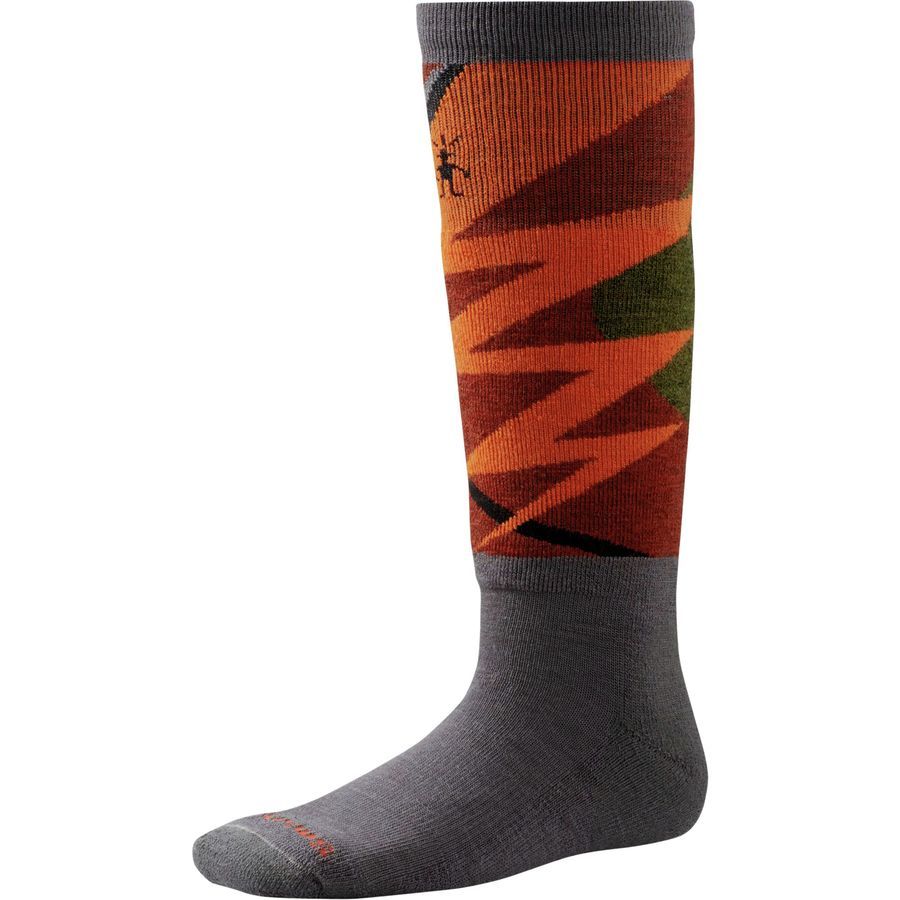 SmartWool Wintersport Lightning Bolt Sock -Kids'&nbsp;Graphite