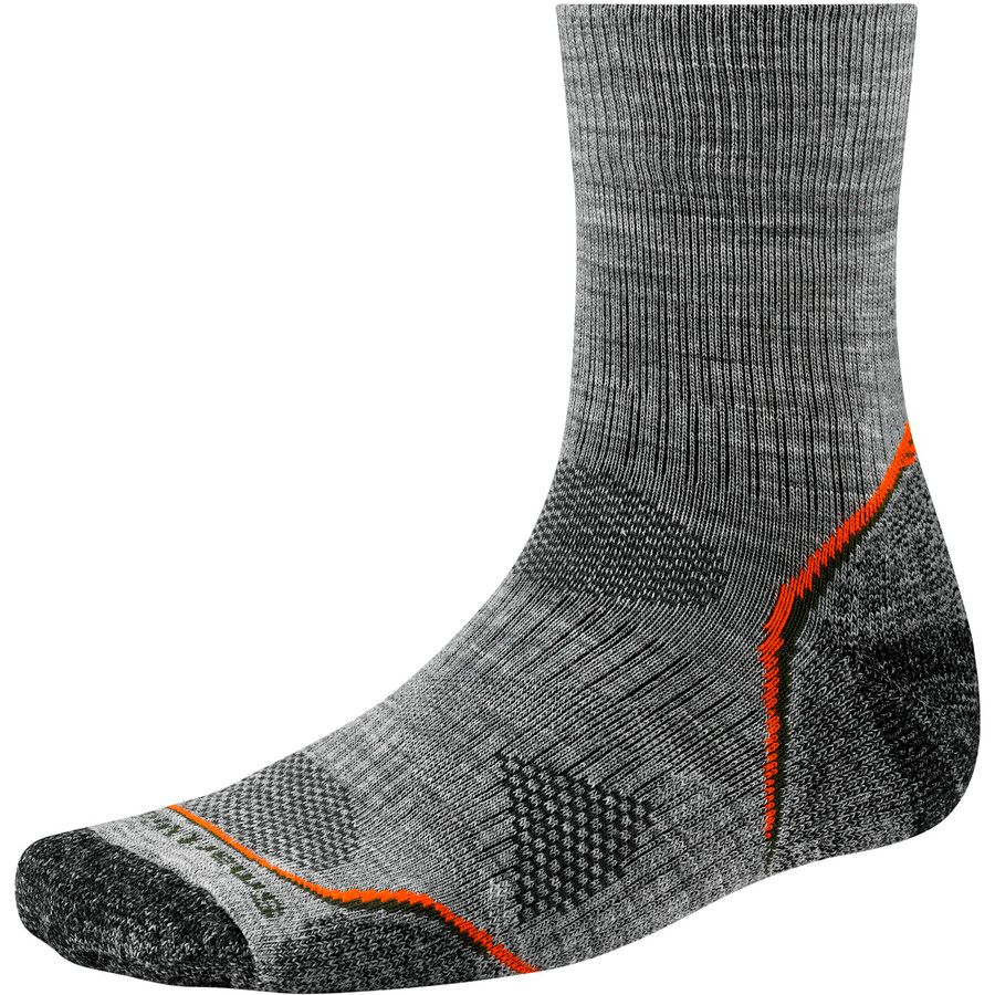 SmartWool PhD Outdoor Light Mid Crew Sock&nbsp;Light Gray