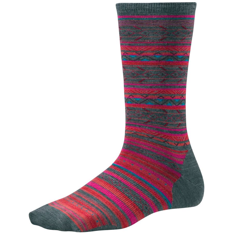 SmartWool Ethno Graphic Crew Sock - Women's&nbsp;Medium Gray