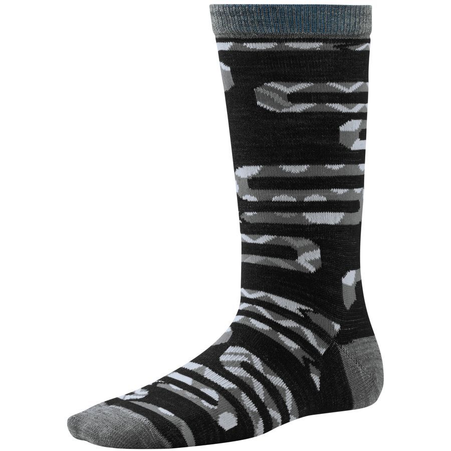 SmartWool Slithering Snakes Crew Socks - Kids'&nbsp;Black