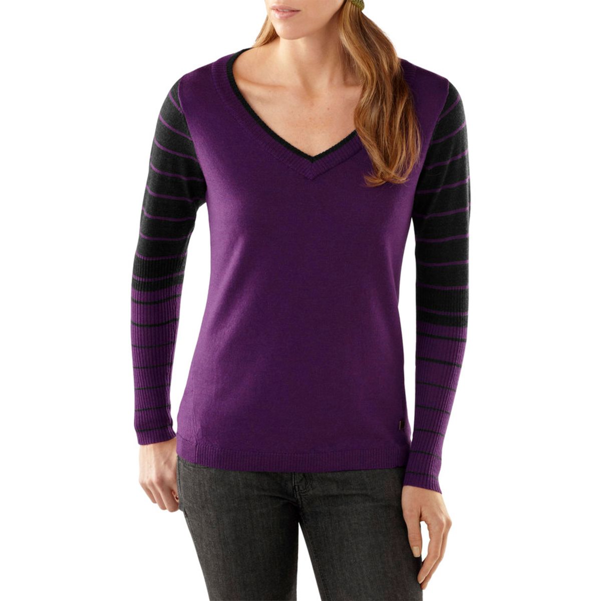 lightweight v neck sweatshirt