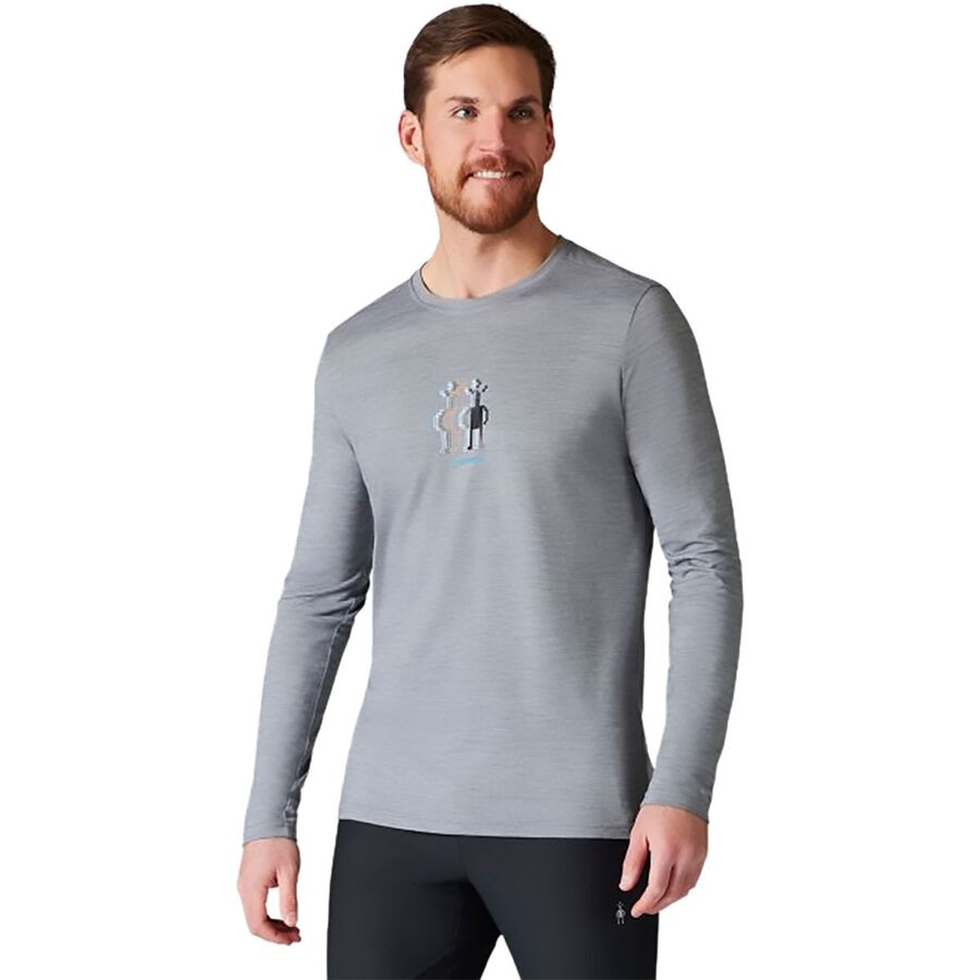 Merino Sport 150 Logo Long-Sleeve Graphic T-Shirt - Men's