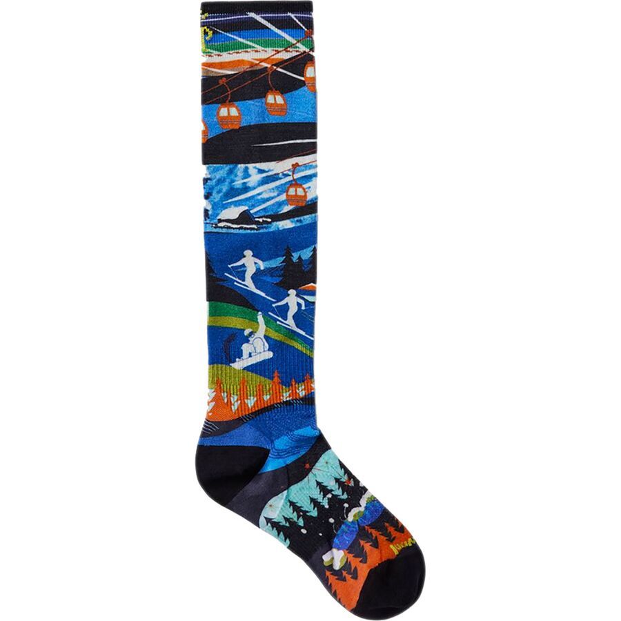 Junior Ski Zero Cushion Skication Print Ski Sock - Kids'