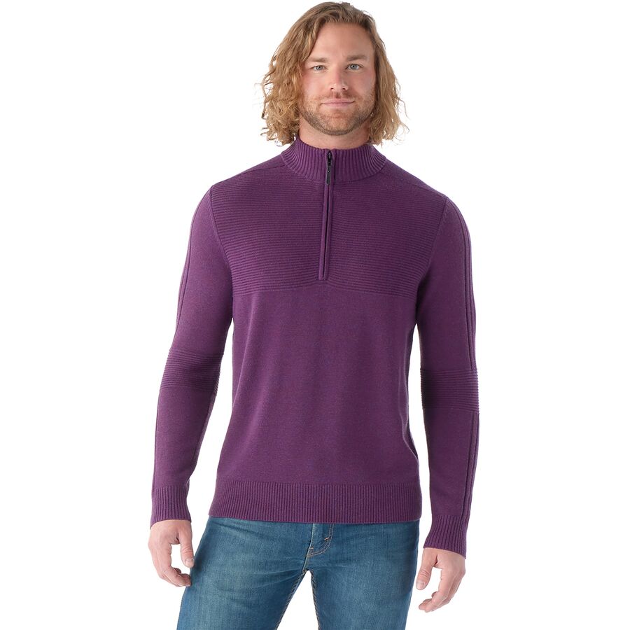 Texture Half Zip Sweater - Men's