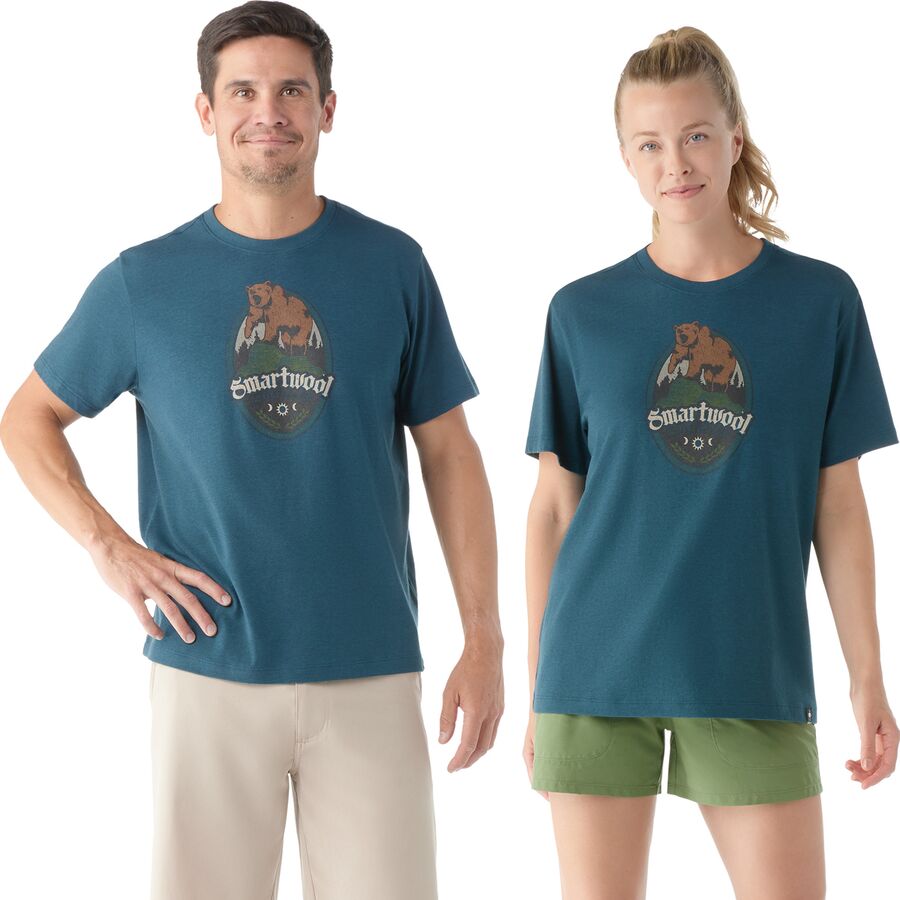 Bear Attack Graphic Short-Sleeve T-Shirt