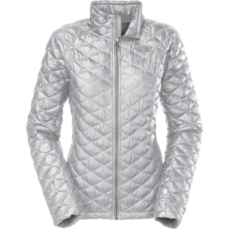 Silver North Face Womens Jacket