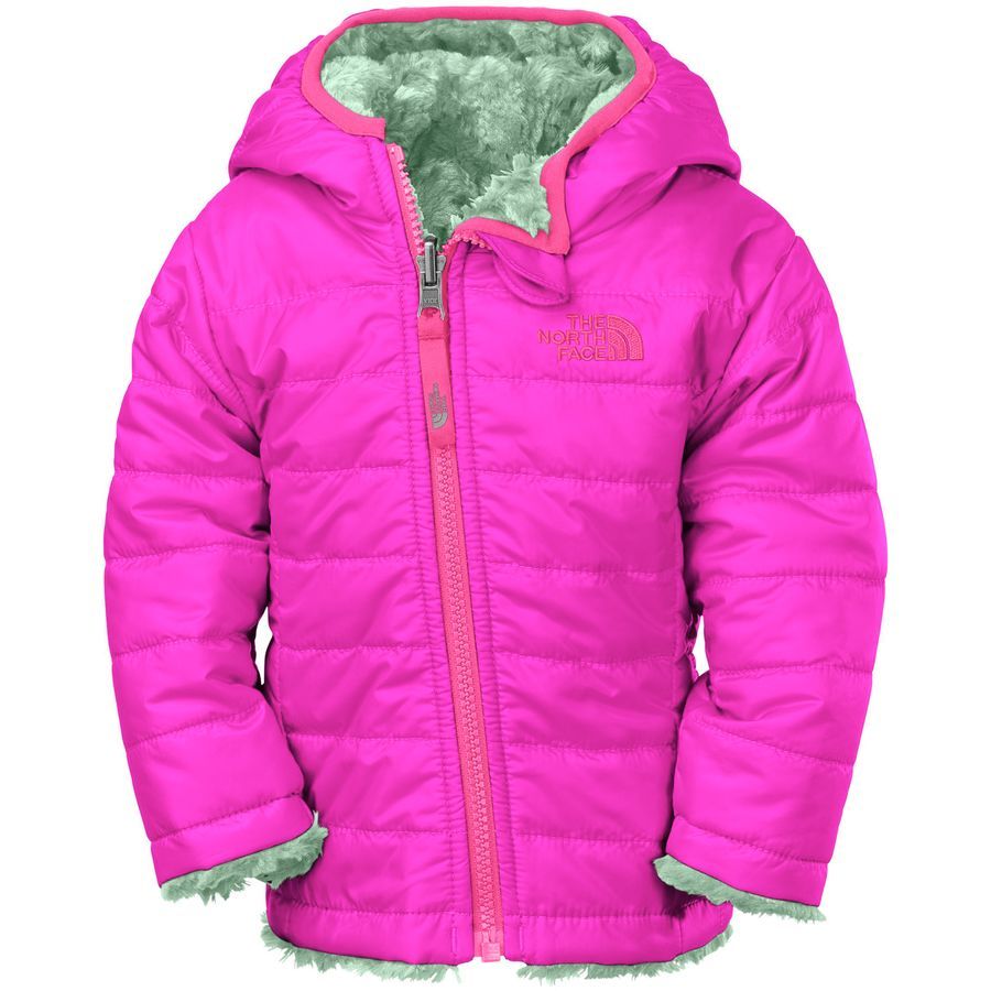 The North Face Mossbud Swirl Reversible Hooded Fleece Jacket Infant