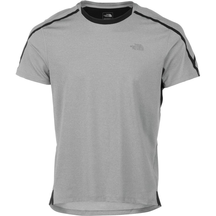 The North Face Kilowatt Crew - Short-Sleeve - Men's&nbsp;Monument Grey Heather/Tnf Black