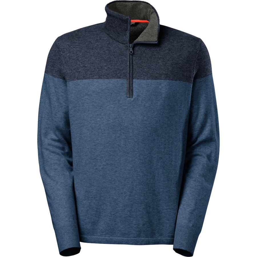 The North Face Mt. Tam 1/4-Zip Sweater - Men's&nbsp;Celestial Blue Heather/Cosmic Blue Heather