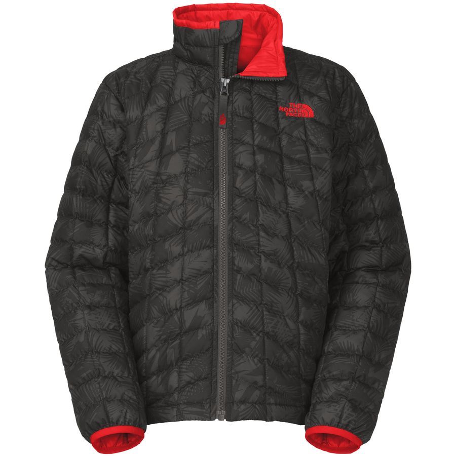 The North Face Thermoball Full-Zip Jacket - Boys'&nbsp;Tnf Black Abstract Palm Print