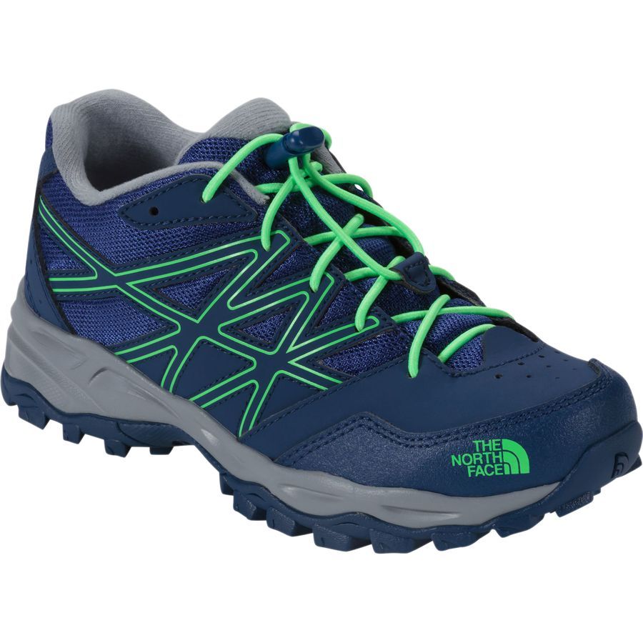 The North Face Hedgehog Hiking Shoe - Boys'&nbsp;Marker Blue/Electric Mint Green
