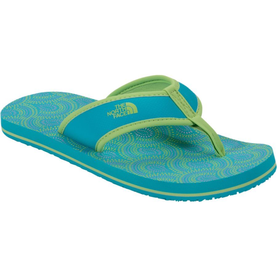 The North Face Base Camp Flip Flop - Girls'&nbsp;Bluebird/Budding Green