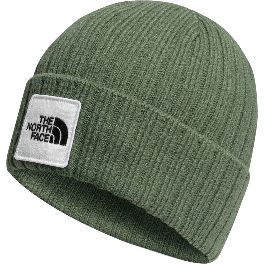the north face logo cuffed beanie