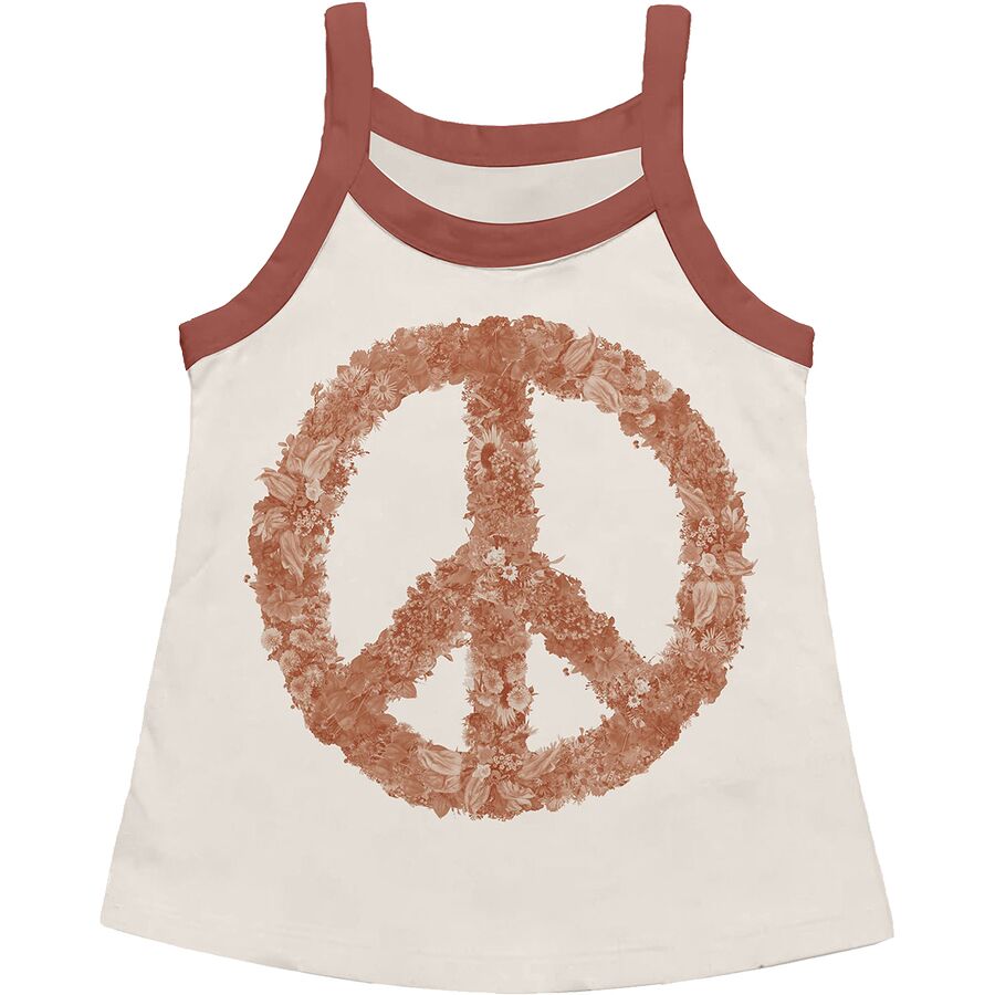 Peace Flowers Racer Back Tank - Toddlers'