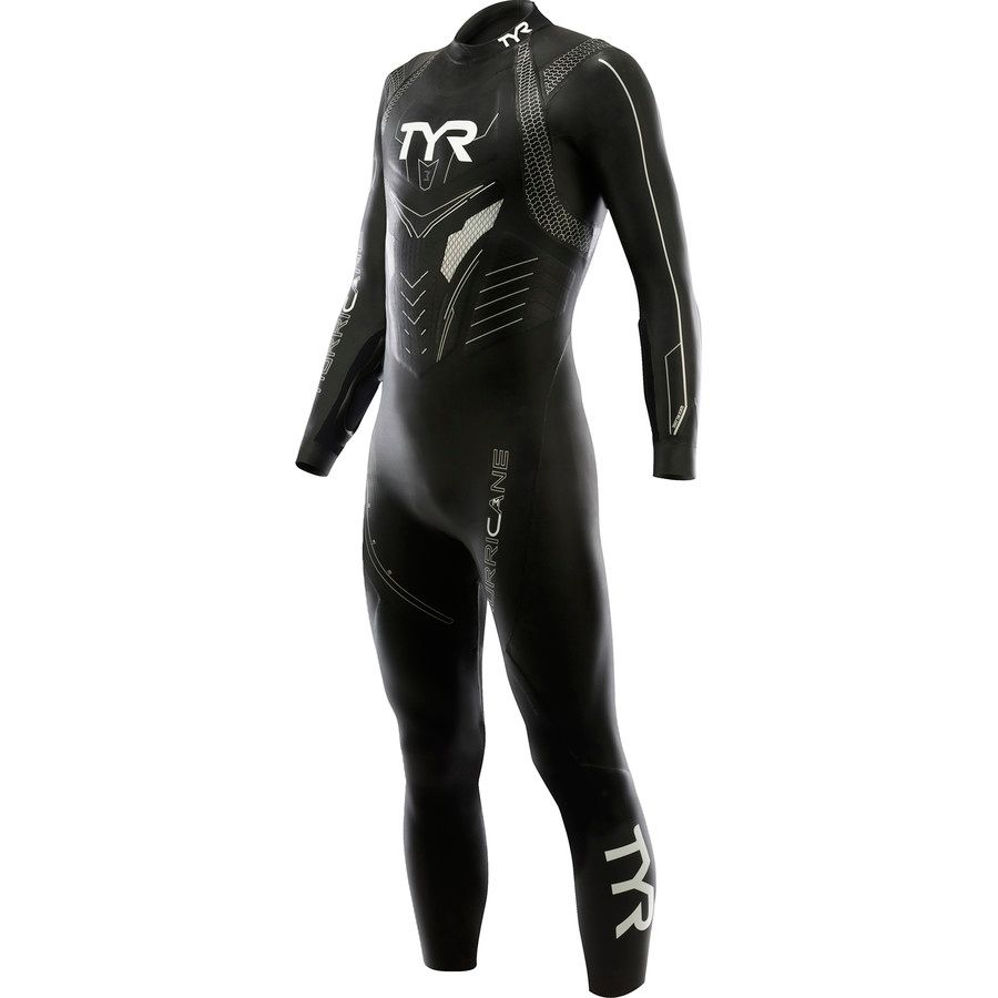 TYR Hurricane CAT3 Wetsuit - Men's&nbsp;Black/Silver