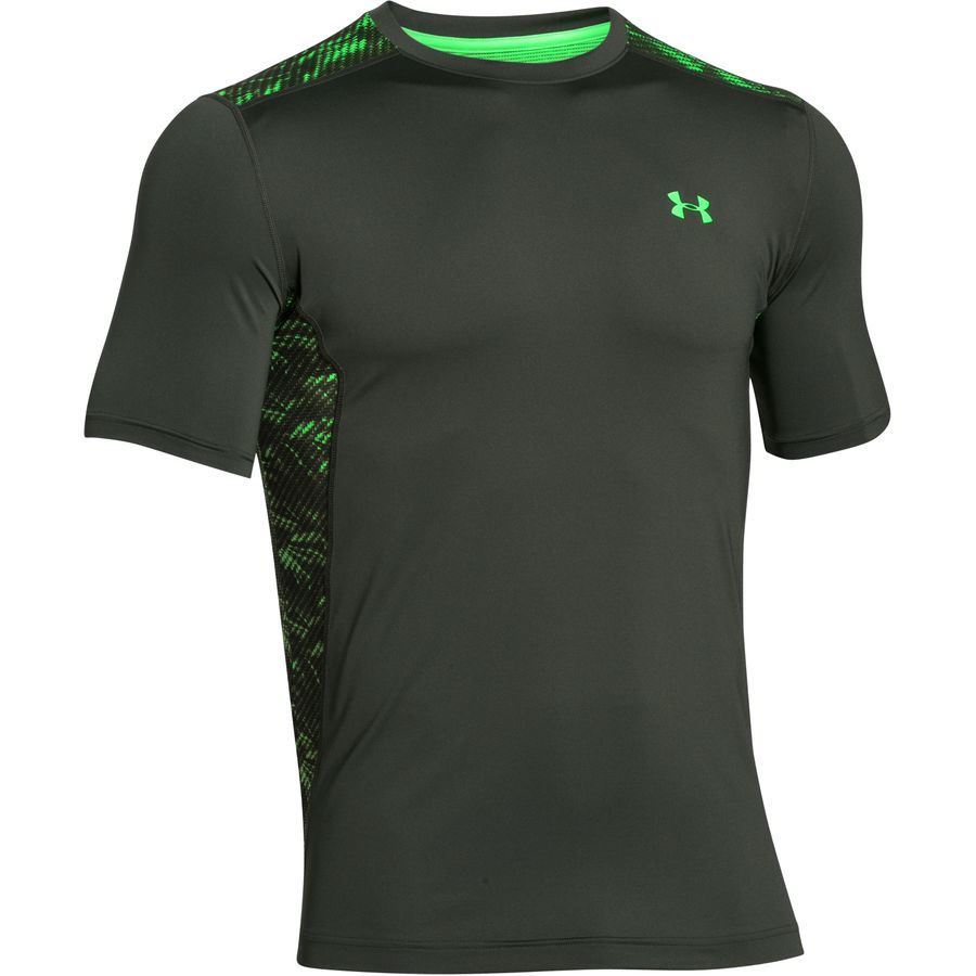 Under Armour Raid T-Shirt - Short-Sleeve - Men's&nbsp;Combat Green/Combat Green/Laser Green