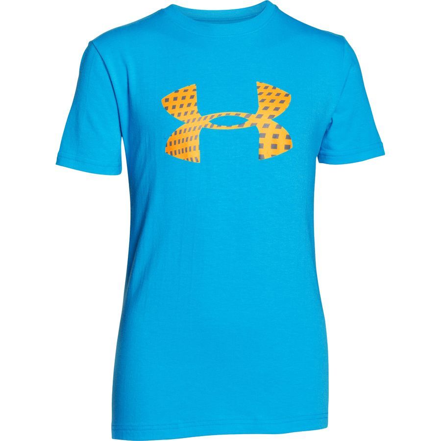 Under Armour ZagZig T-Shirt - Short-Sleeve - Boys'&nbsp;Meridian Blue/Yuzu Orange