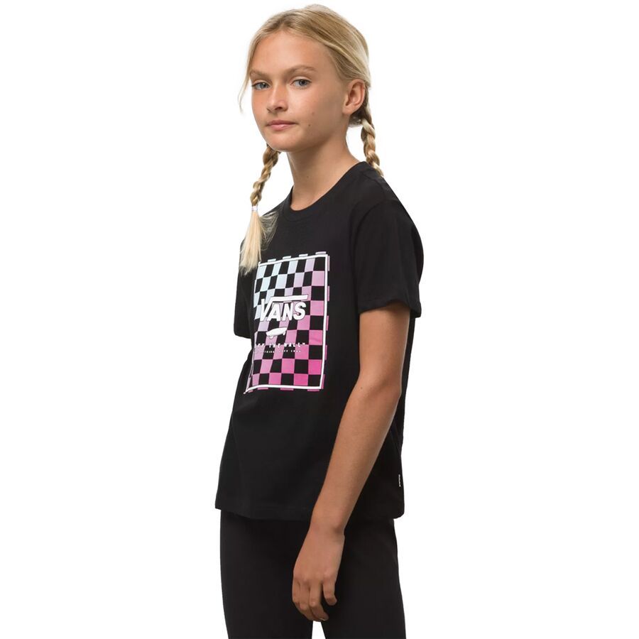 Boxed In Checks Short-Sleeve Shirt - Girls'