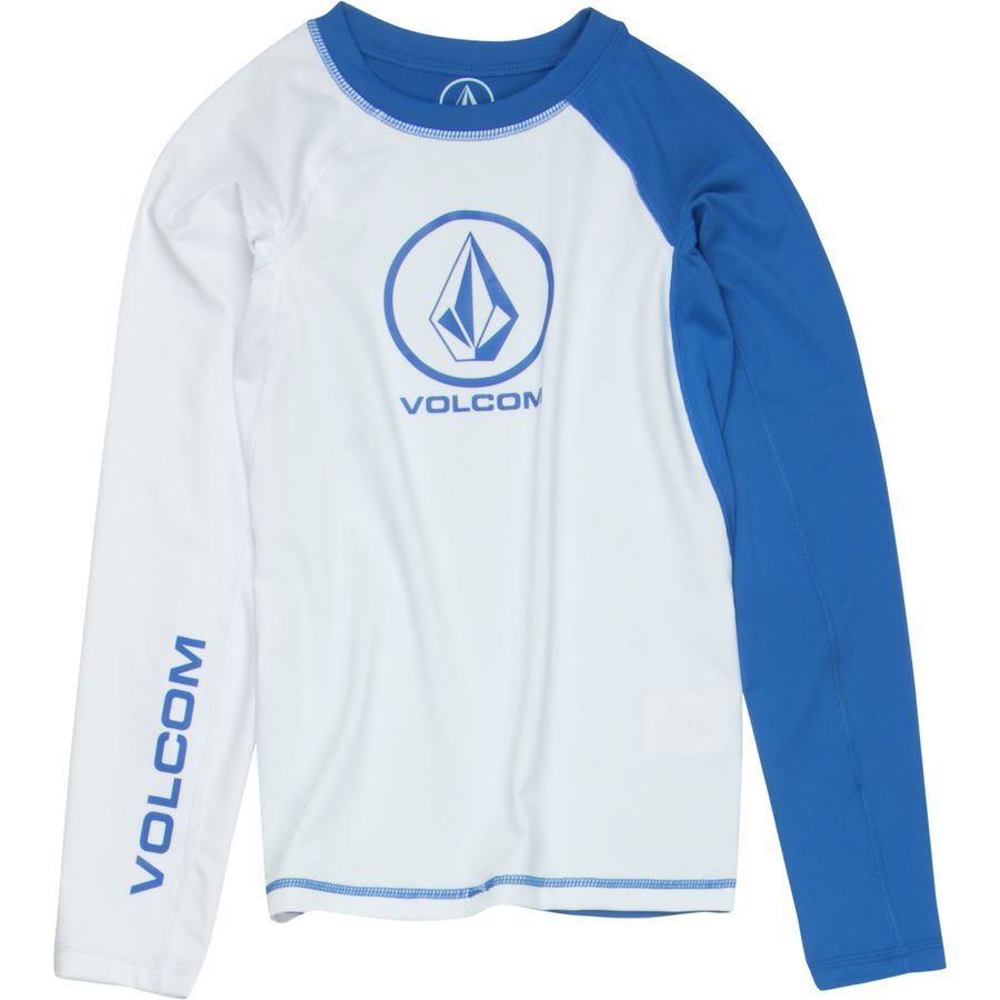 Volcom Colorblock Rashguard - Long-Sleeve - Boys'&nbsp;White