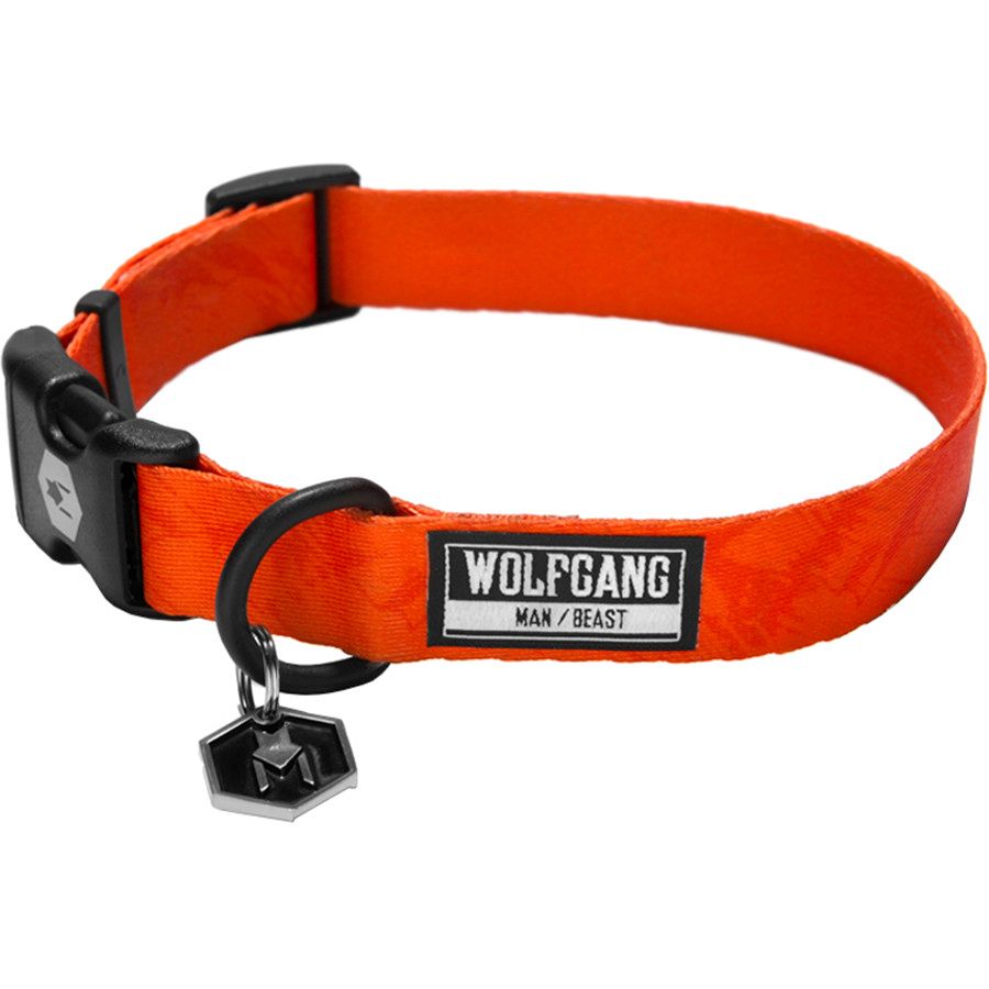 Wolfgang Man & Beast Hunter Orange Dog Collar