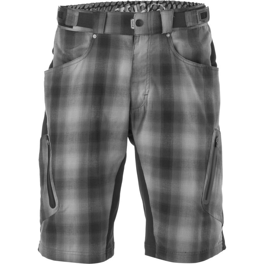 ZOIC Ether Plaid Shorts - Men's&nbsp;Black/Grey