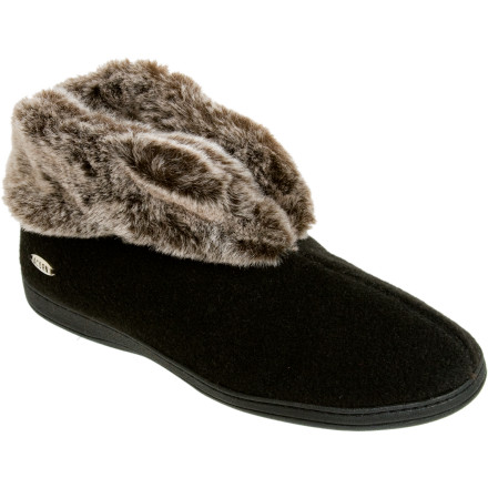 Acorn Chinchilla Bootie II Slipper Women's