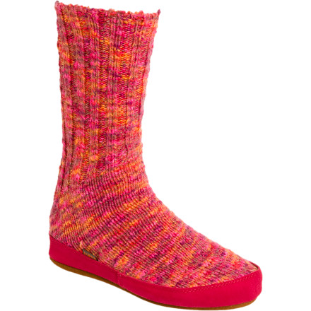 Acorn Mardi Gras Slipper Sock Womens