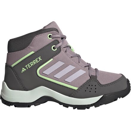 Adidas TERREX - Hyper Hiker Mid Boot - Kids' - Preloved Fig/Silver Dawn/Green Spark