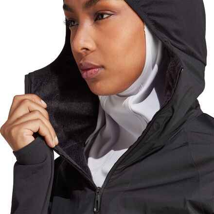 Adidas TERREX - Techrock Ultralight 1/2-Zip Hooded Fleece Jacket - Women's