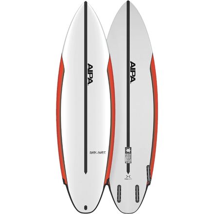 Aipa - The Dark Horse Surfboard - Dual-Core - Futures - White/Red