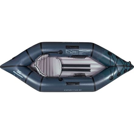Aquaglide - Backwoods Expedition 85 Inflatable Kayak - Navy/Green