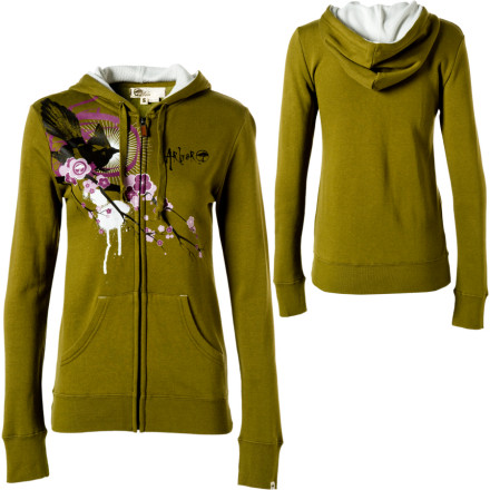 Arbor Morning Full Zip Hooded Sweatshirt Womens