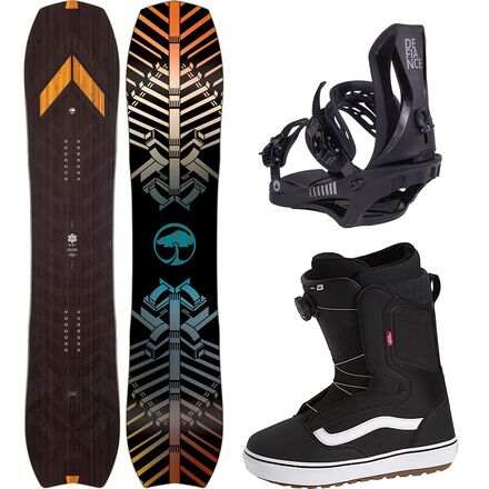 Satori Camber Snowboard + Defiance G1 Binding + Aura OG Boot