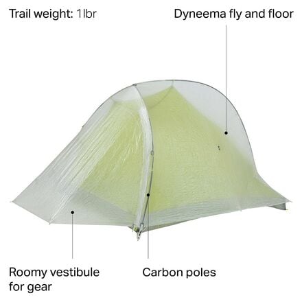 Big Agnes - Fly Creek HV 1 Carbon Tent: 1-Person 3-Season