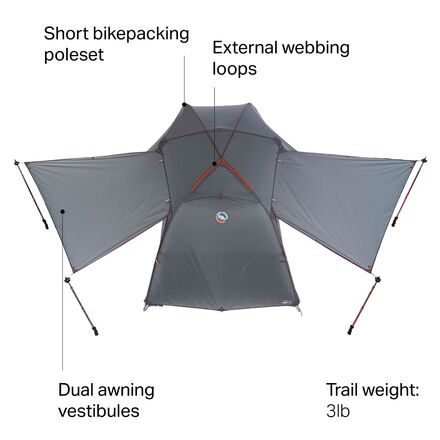 Big Agnes - Copper Spur HV UL2 Bikepack Tent: 2-Person 3-Season