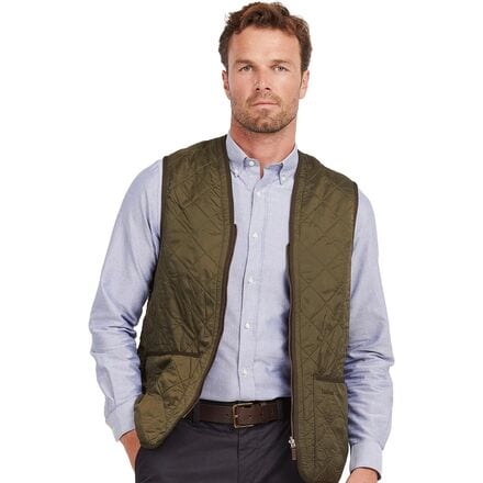 Barbour - Polarquilt Waistcoat Zip-In Liner Vest - Men's - Olive
