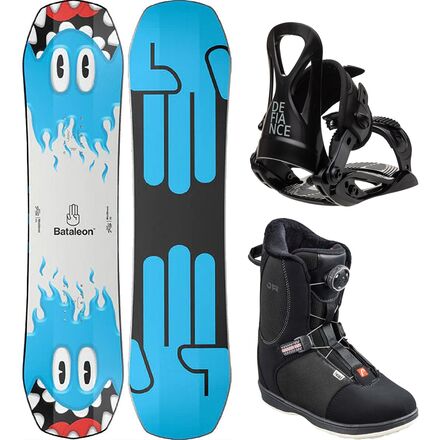 Minishred Snowboard + T1 Binding + Head Jr BOA Boot - Kids'