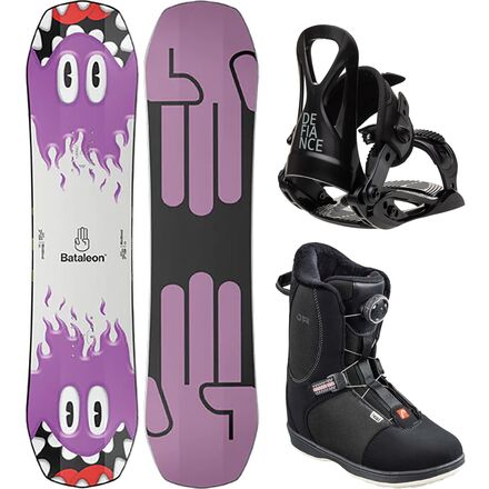 Minishred Snowboard + T1 Binding + Head Jr BOA Boot - Kids'