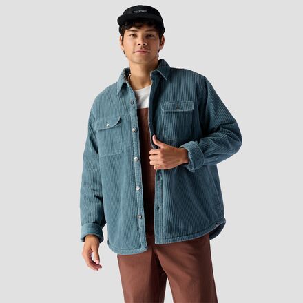 Backcountry - Corduroy High Pile Fleece Lined Shirt Jacket - Men's - Goblin Blue
