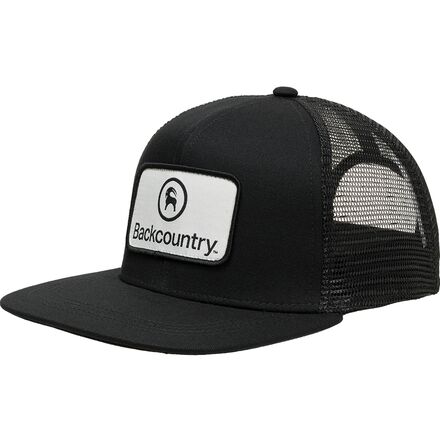 Backcountry - Throwback Flat Brim Patch Snapback Hat - Black